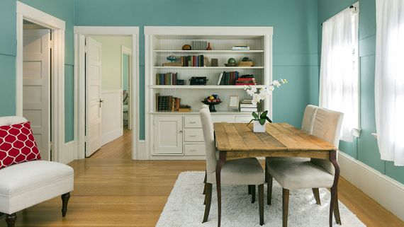 Decorated dining room